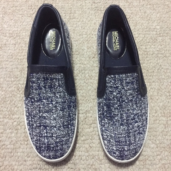Michael Kors Shoes - Michael Kors Blue Slip On Shoes